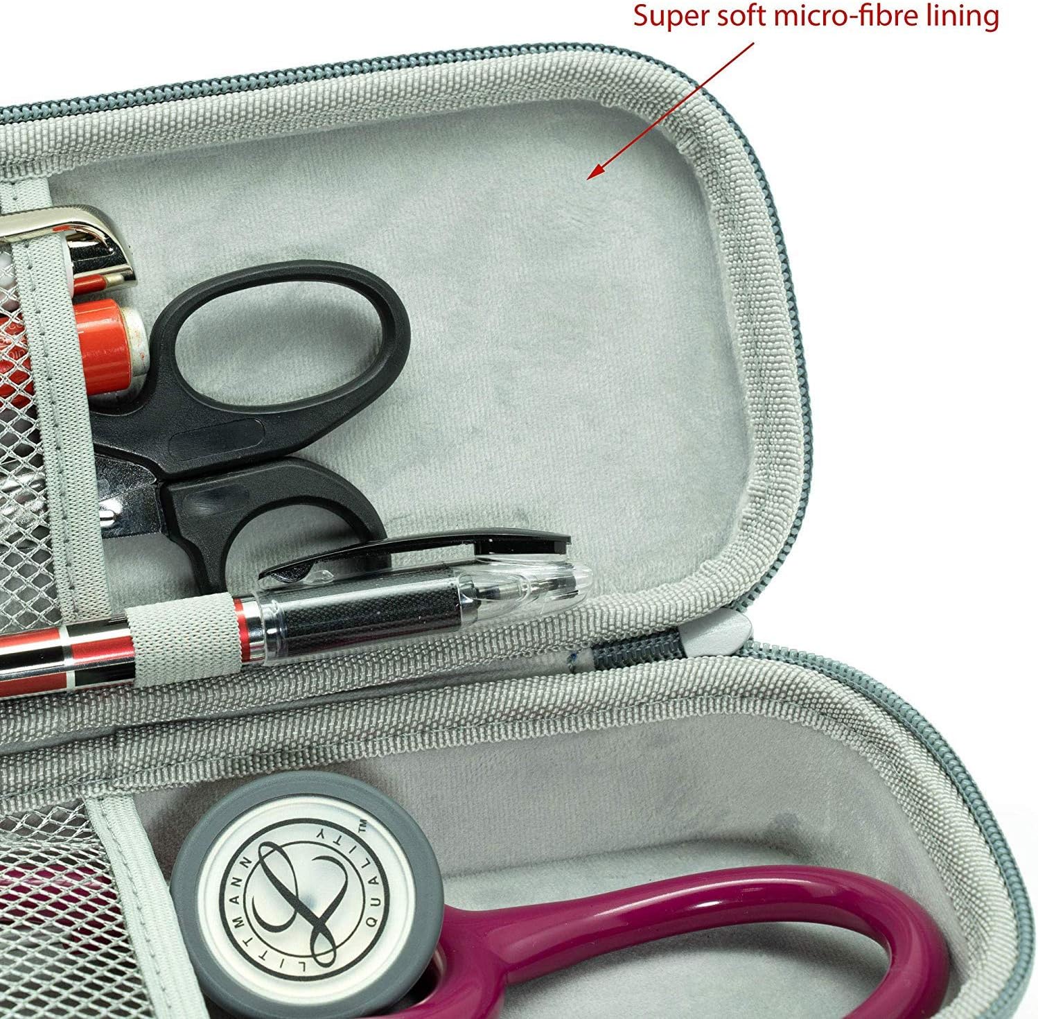 Stethoscope Carry Case, fits 3M Littmann Stethoscope and Nurse