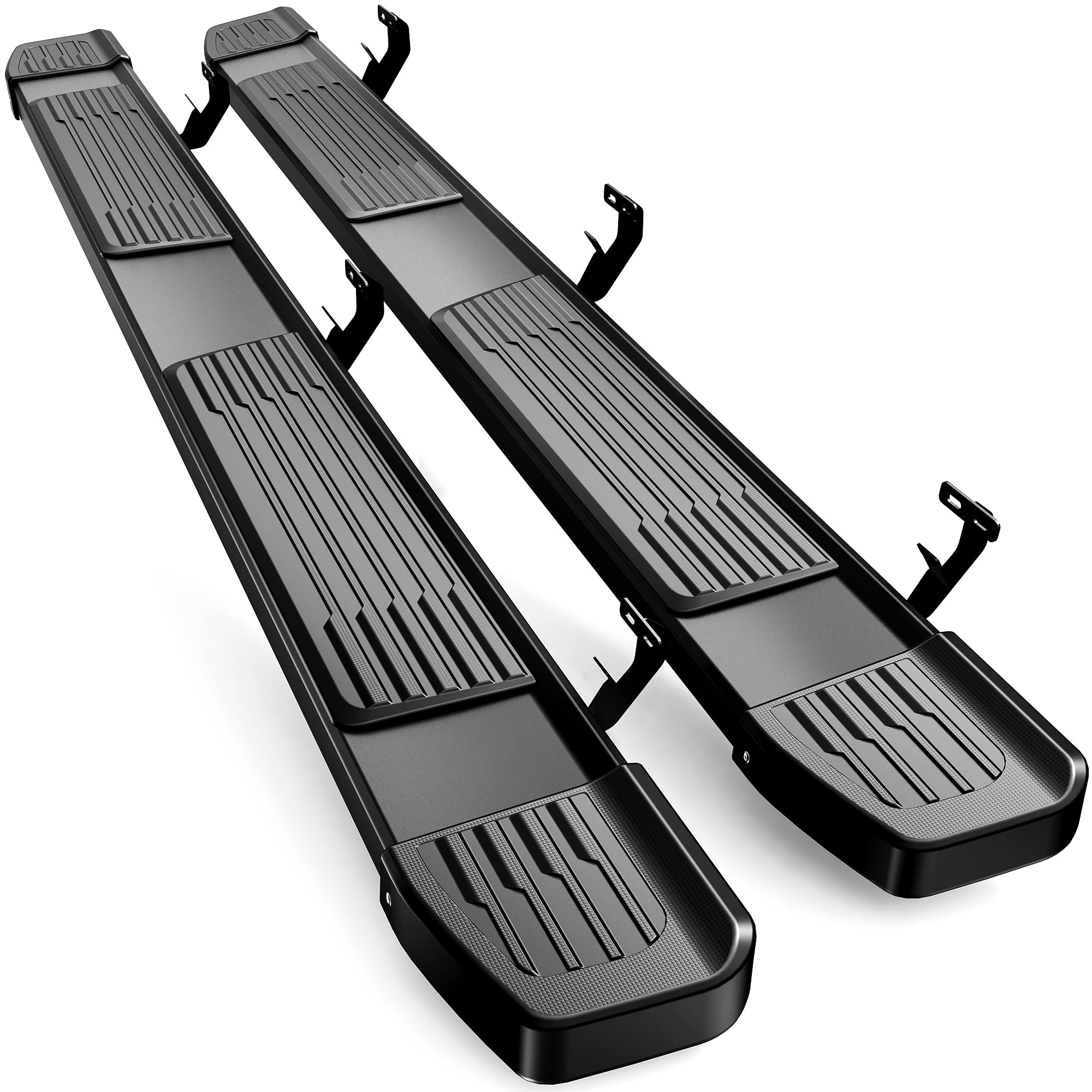 Photo 1 of AUTOSAVER88 6 Inches Running Boards Compatible with Dodge Ram 2009-2018 1500 (Including 2019-2024 1500 Classic), 2010-2025 Ram 2500/3500 Crew Cab, Black Side Steps Stainless Steel Nerf Bars