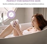 Sndyi Silicone Body Scrubber Leaf Shape Purple Exfoliating Shower Brush view 5