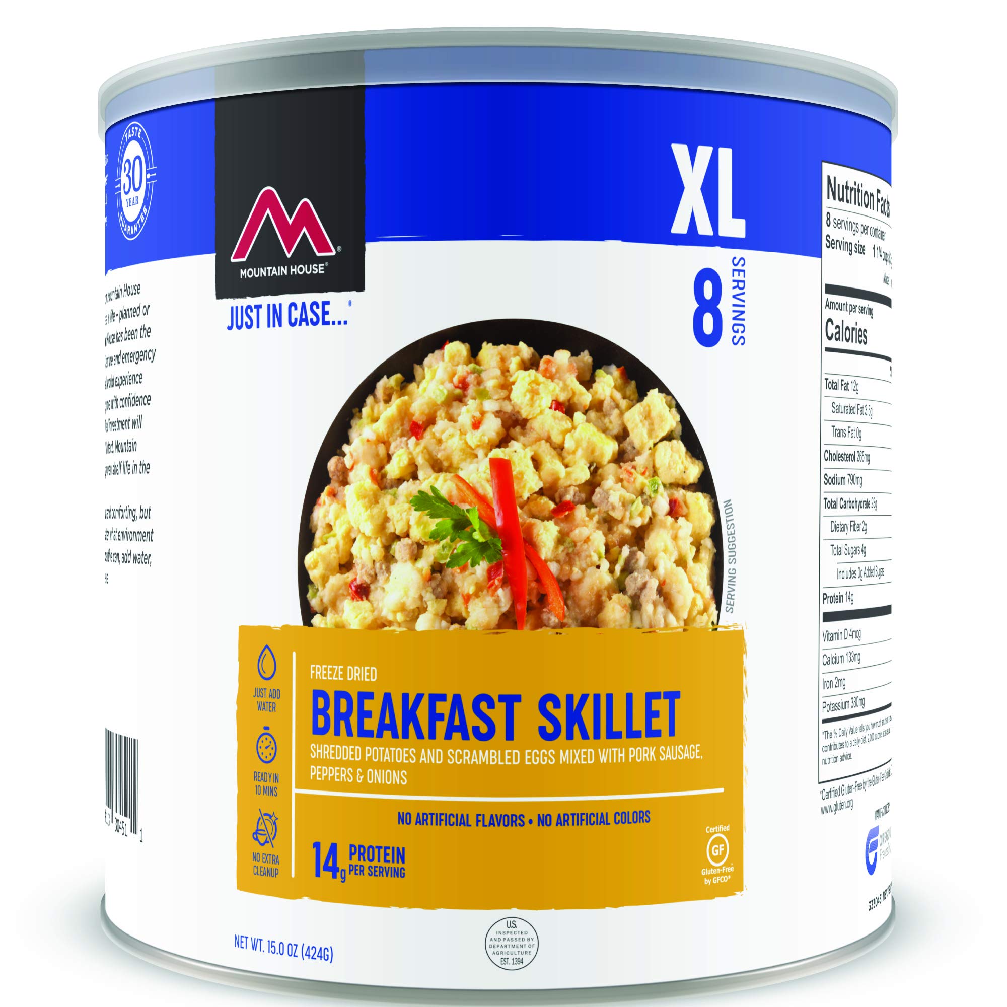 Mountain House Breakfast Skillet | Freeze Dried Backpacking &amp; Camping Food | Survival &amp; Emergency Food