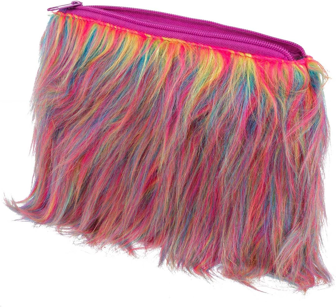 Rainbow Fluffy Pencil Case Amazon.co.uk Office Products
