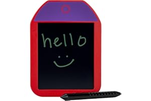 Boogie Board Basics Mini Authentic Reusable Writing Pad-Includes 4.25 in. Writing Pad, Instant Erase, Stylus Pen (Red)