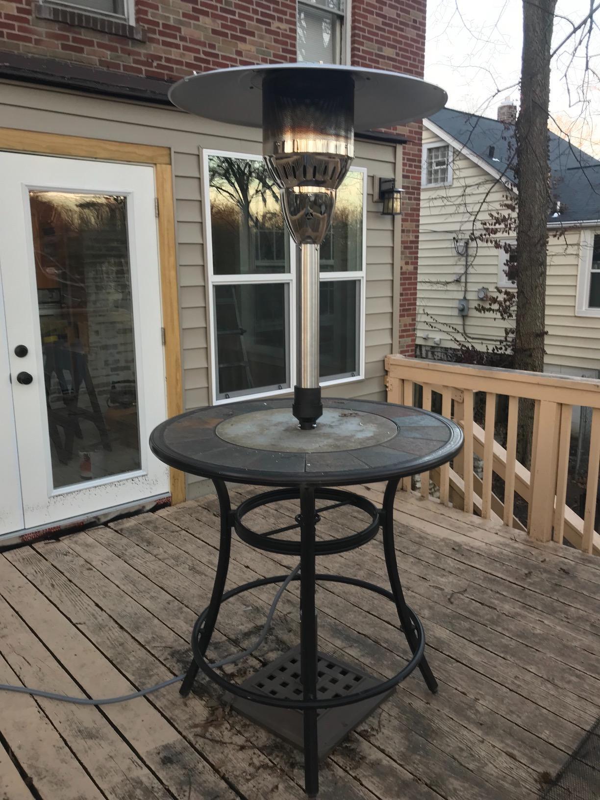 29/mo Finance Hiland NGHB Tall Natural G as Patio Heater, 41,000