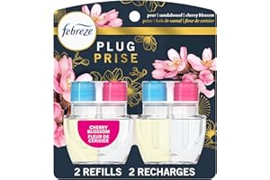 Febreze Plug In Air Freshener, Odor-Fighting Scented Oil Refill, Air Fresheners for Home and Bathroom and Kitchen, Long Lasti