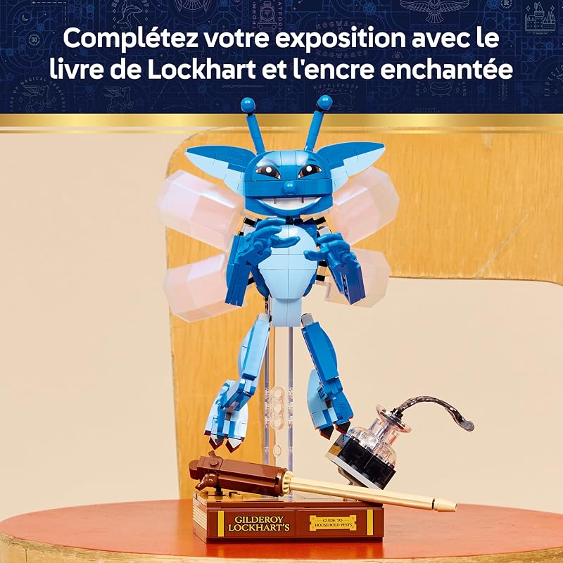 Harry Potter Le Lutin de Cornouailles - Jouet Figurine - Décoration pour Chambre ou Bureau avec Livre & Baguette de Gilderoy Lockhart - Cadeau d'anniversaire pour Fille ou Garçon dès 8 Ans 76461 — photo 6 sur 8