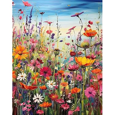 Kit De Pintura Con Diamantes 5D Para Adultos Y Principiantes - Lienzo 25x35 Cm Labrador Con Flores Doradas | DIY Decoración Del Hogar