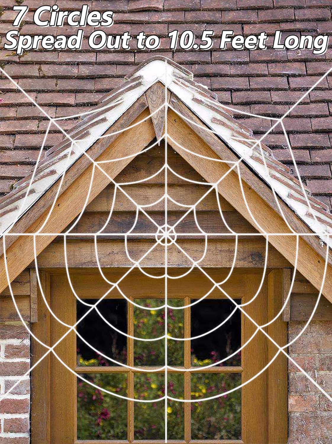 Scary Giant Spider Halloween Decor Outdoor Yard 10 5 Feet Round