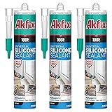 Akfix 100E Black Silicone Caulk