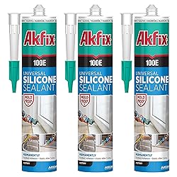 Akfix 100E Black Silicone Caulk
