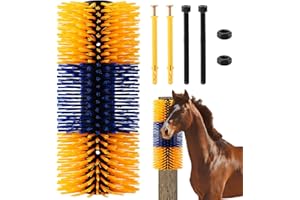 BNYTXV Livestock Scratching Brush, Livestock Grooming Kit, Horse Scratching Post | Goat Brush | Cow Cattle Scratcher, 45CM Full Massage Scratcher for Animal Back