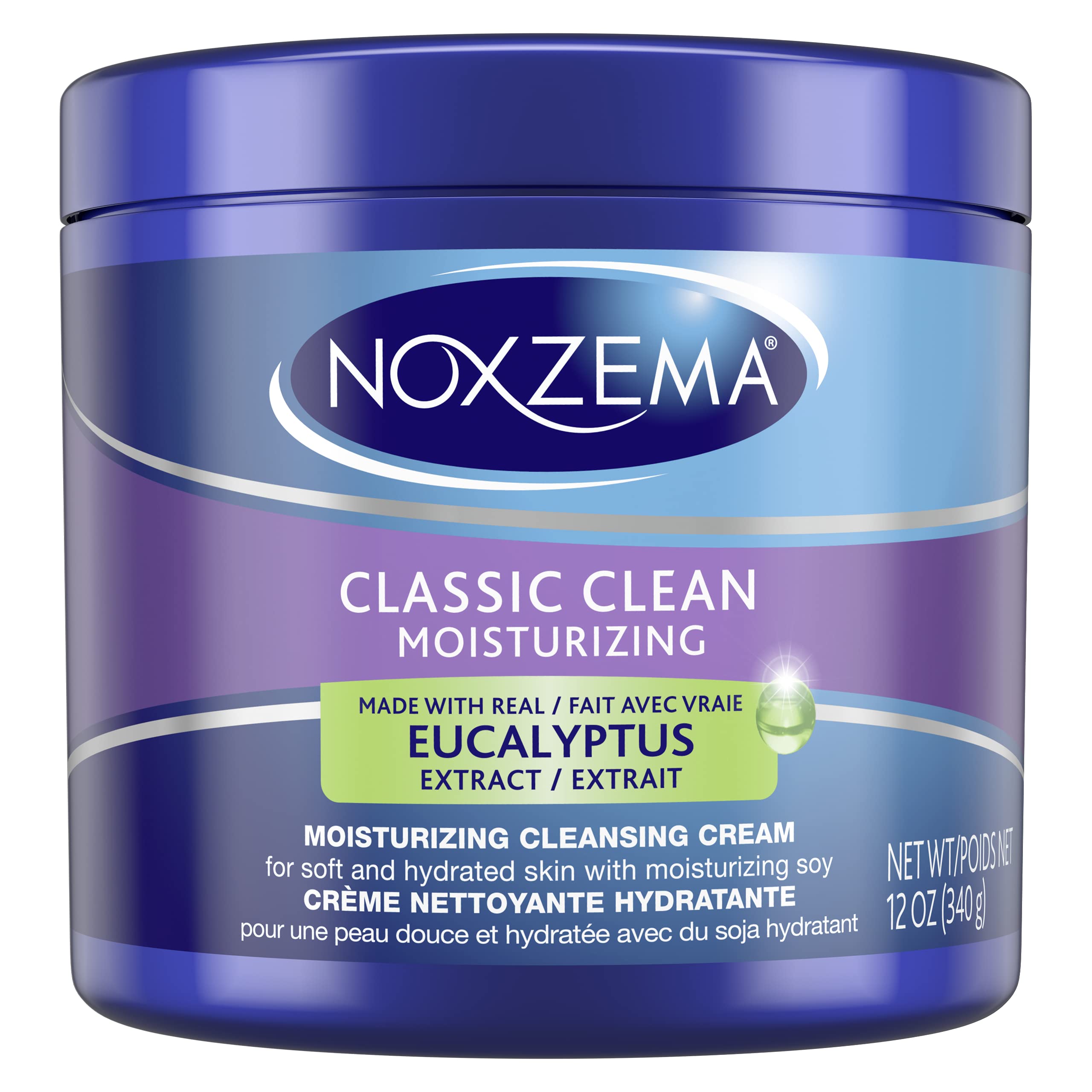 NOXZEMA Classic Clean, Moisturizing Cleansing Cream, 12 Ounce Plastic by Noxzema