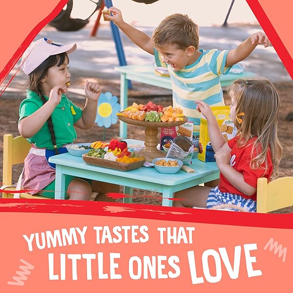 EARTH’S BEST ORGANIC MELTY HOOPS, BITE-SIZED SNACKS FOR BABIES 8 MONTHS AND UP, STRAWBERRY AND MANGO, 0.70 OUNCE BAGS (PACK OF 4)