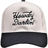 Howdy Darlin' Vintage Hat Two-Tone Funny Trucker Hat Trendy Embroidered Baseball Cap for Women Men