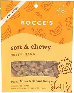 Bocce's Bakery, Dog Treat Soft and Chewy Nutty Nana, 6 Ounce