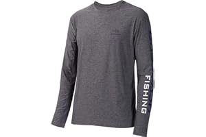BASSDASH Fishing T Shirts for Men UV Sun Protection UPF 50+ Long Sleeve Tee T-Shirt