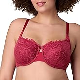 Playtex Womens Unlined Lace Bra with Underwire, Balconette Bras for Women, Support, Convertible (Plus