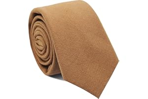 Mantieqingway Men's Skinny Tie Solid Color Neckties 2.56'' Casual Business Ties for Daily Dress, Weddings, Groomsmen Gifts