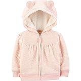 Simple Joys by Carter's Baby Girls' Hooded Sweater Jacket with Sherpa Lining