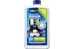 WoldoClean Descaler Solution for Coffee Maker 25.4 oz (6 uses) - compatible with compatible with Keurig, Nespresso, Breville, Ninja, Cuisinart