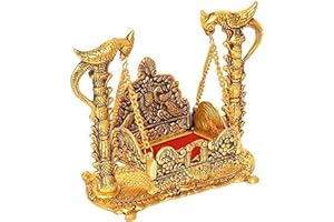 WONDER CARE WC_Jhula for Krishna Balgopal jhula for laddu Gopal - Metal Swing for Hindu God Lord Krishn for Janmashtami - Palna for Home Temple mandir - Home décor Item