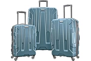 Samsonite Centric Hardside Expandable Luggage with Spinner Wheels, Teal, 3-Piece Set (20/24/28)