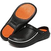 JSWEI Men's Unisex-Adult Kitchen Shoes - Nonslip Water Proof Work Shoes for Men, Women, Nurses, Gardeners, Indoor & Outdoor