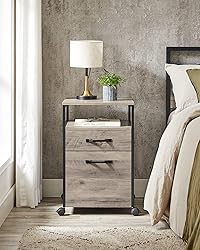 VASAGLE File Cabinet, Mobile Filing Cabinet with