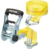 SmartStraps Ratchet X Tie Down, 14' S Hook, 1-Pack, 5000lb | 14' commercial ratchet tie down, S hook, 5,000 lb break strength, aluminum handle, 90-day warranty