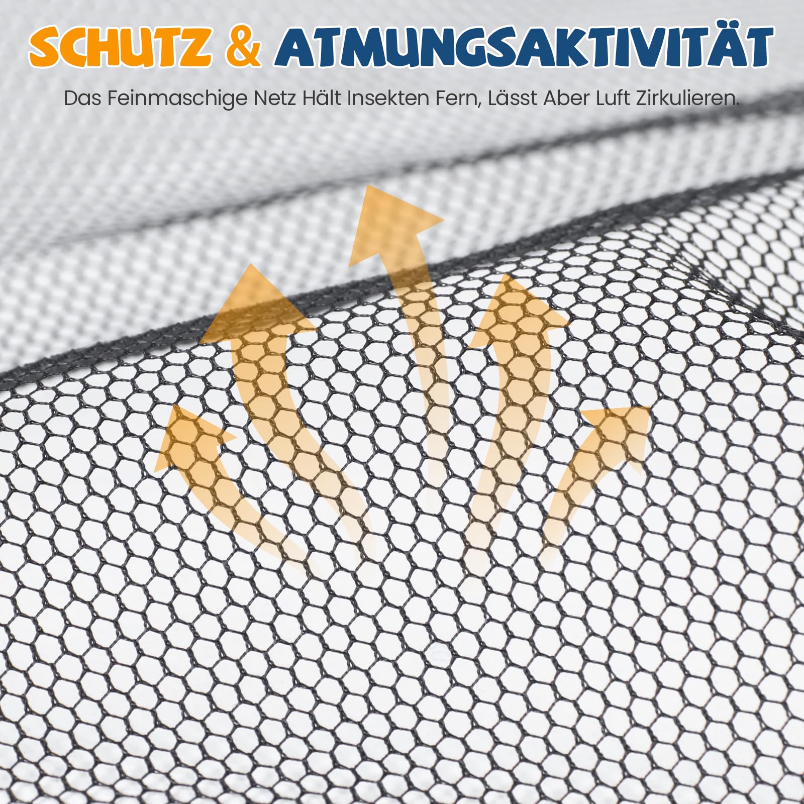 2 Stück Insektenschutz Kinderwagen, Universal Moskitonetz Kinderwagen mit Elastischem Rand, Reißfestes, Gegen Fremde, Atmungsaktiv & Stabil, Kinderwagen Zubehör, Einfache Befestigung & Verstau,Schwarz 4