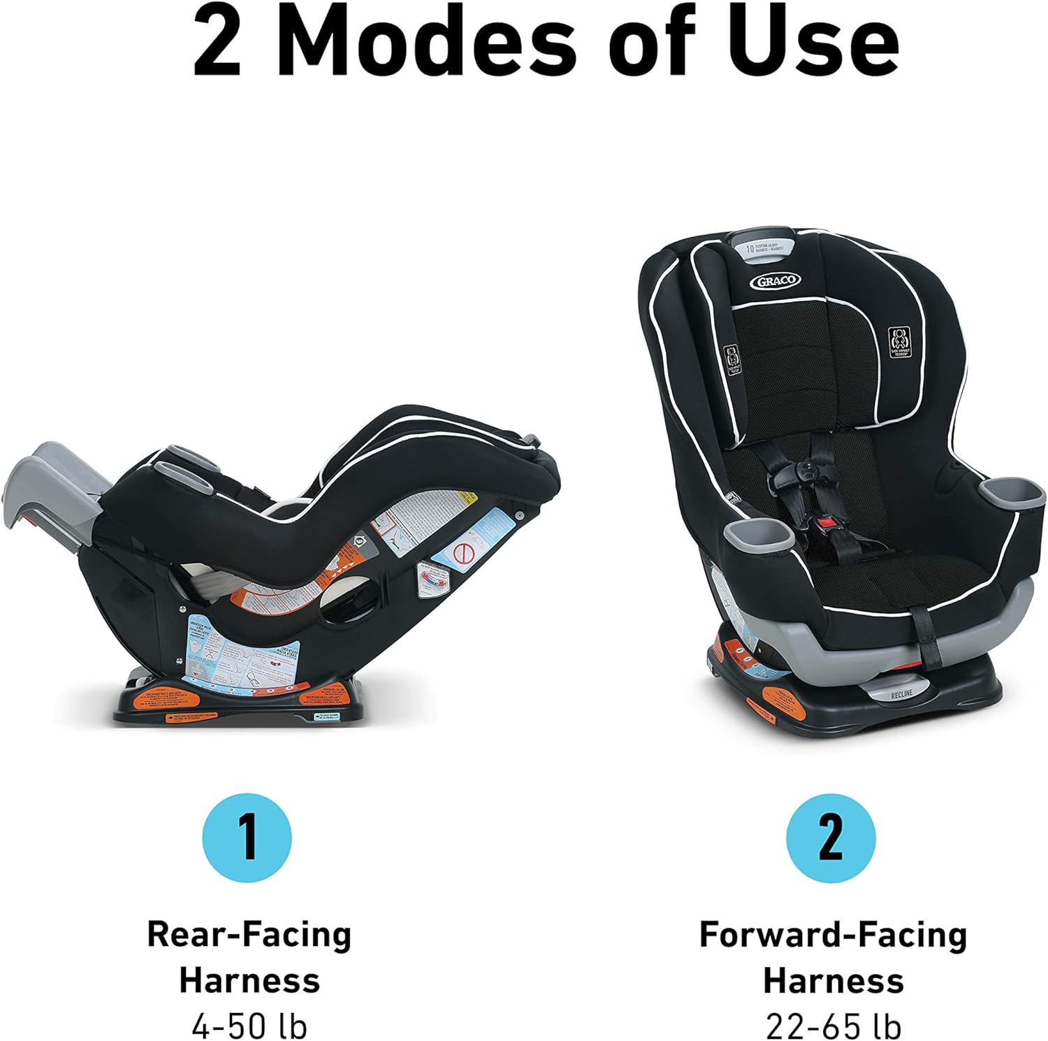 graco extend2fit convertible car seat spire