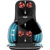 Mynt Back and Neck Massager for Pain Relief Deep Tissue,3D Shiatsu Acupressure Neck Back Massager with Heat, Seat Massager for Full Body Relaxation Black