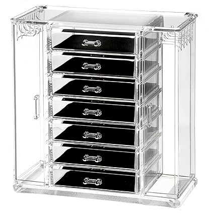 Amazon Com Beautify Large 6 Tier Clear Acrylic Cosmetic Makeup Cube