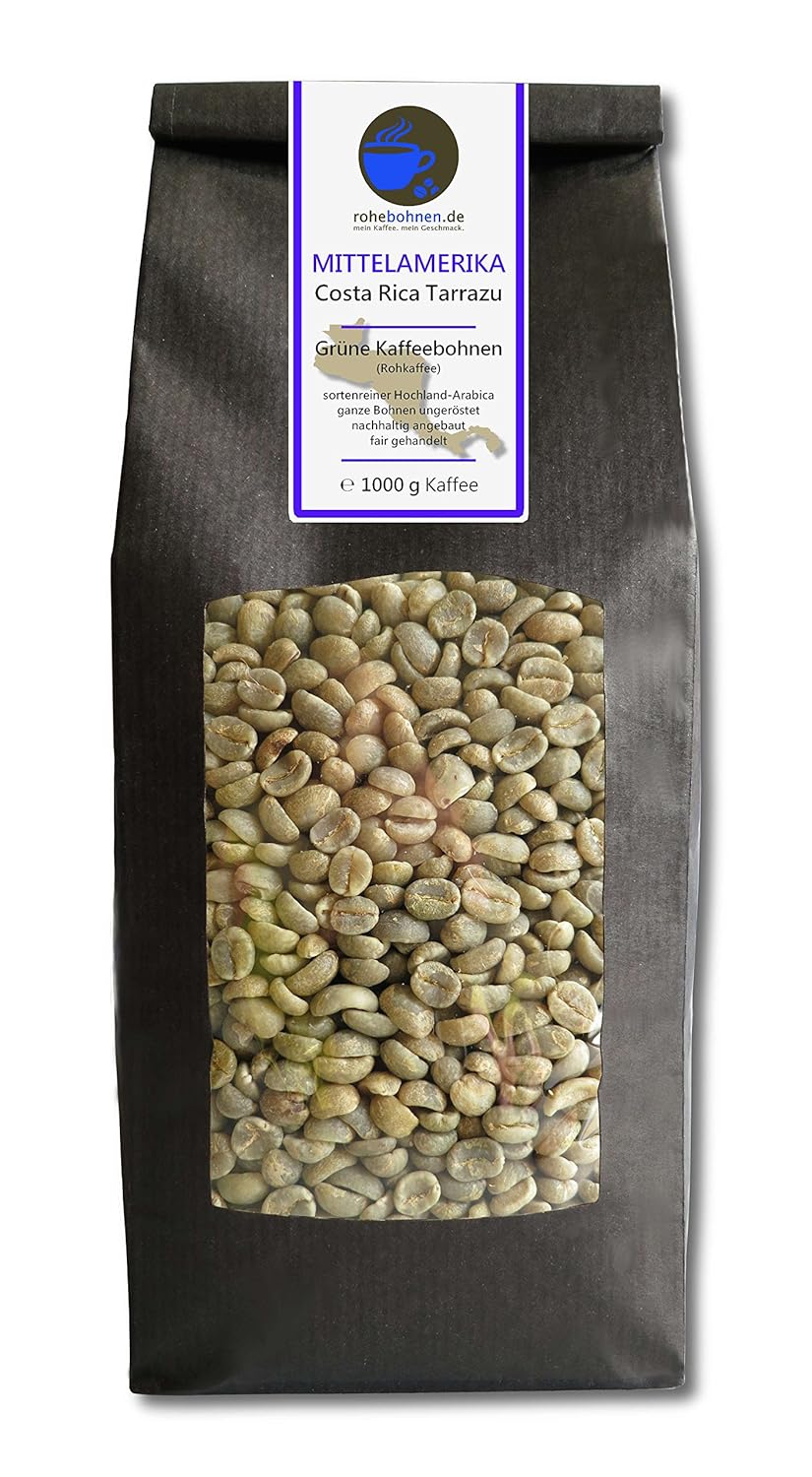 Green coffee beans Costa Rica Tarrazu (highland raw coffee beans