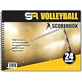 Score It Right Volleyball Scorebook &ndash; 24 Match Spiral Volleyball Scorebook with Season Totals and Team Roster Sheet &ndash; Premium Paper Volleyball Score Sheet for Rally Scoring and Detailed Instructions