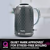 Breville Curve Electric Kettle 1.7 Litre 3KW Grey Chrome VKT227 view 2