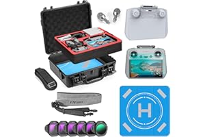 FPVtosky Hard Case Accessories Set for DJI Mini 5 Pro, Drone Accessories Kit Includes Dual Layer Case, RC2 Sunshade, Lanyard,