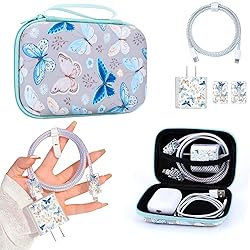 CamCosy Phone Charger Case Storage Set with Cute