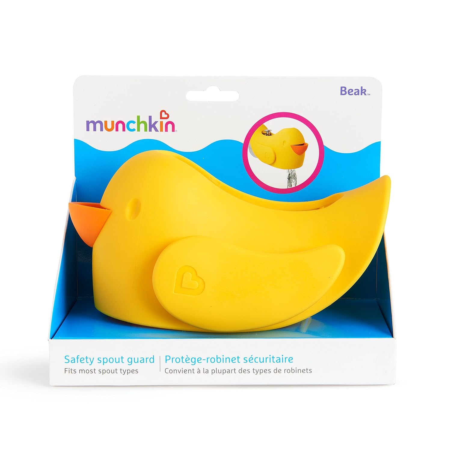 Munchkin Bubble Beak Bath Spout Cover Safety Guard, Yellow : Baby