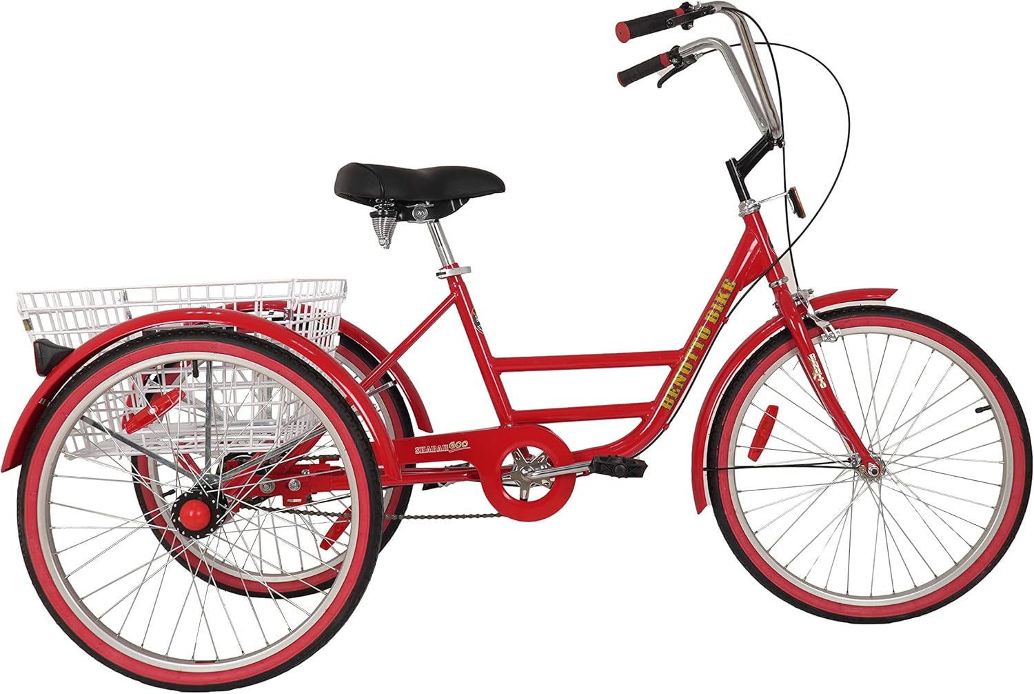 Adult Tricycle with Basket 24 inch Made in Taiwan 100% Assembled: Buy Online at Best Price in 