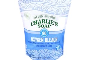 Charlie's Soap – Oxygen Bleach (2.64 Lbs., 1 Pack) Non-Chlorine Bleach Alternative Powder – Whiten Laundry & Remove Stains – Safer for Colors