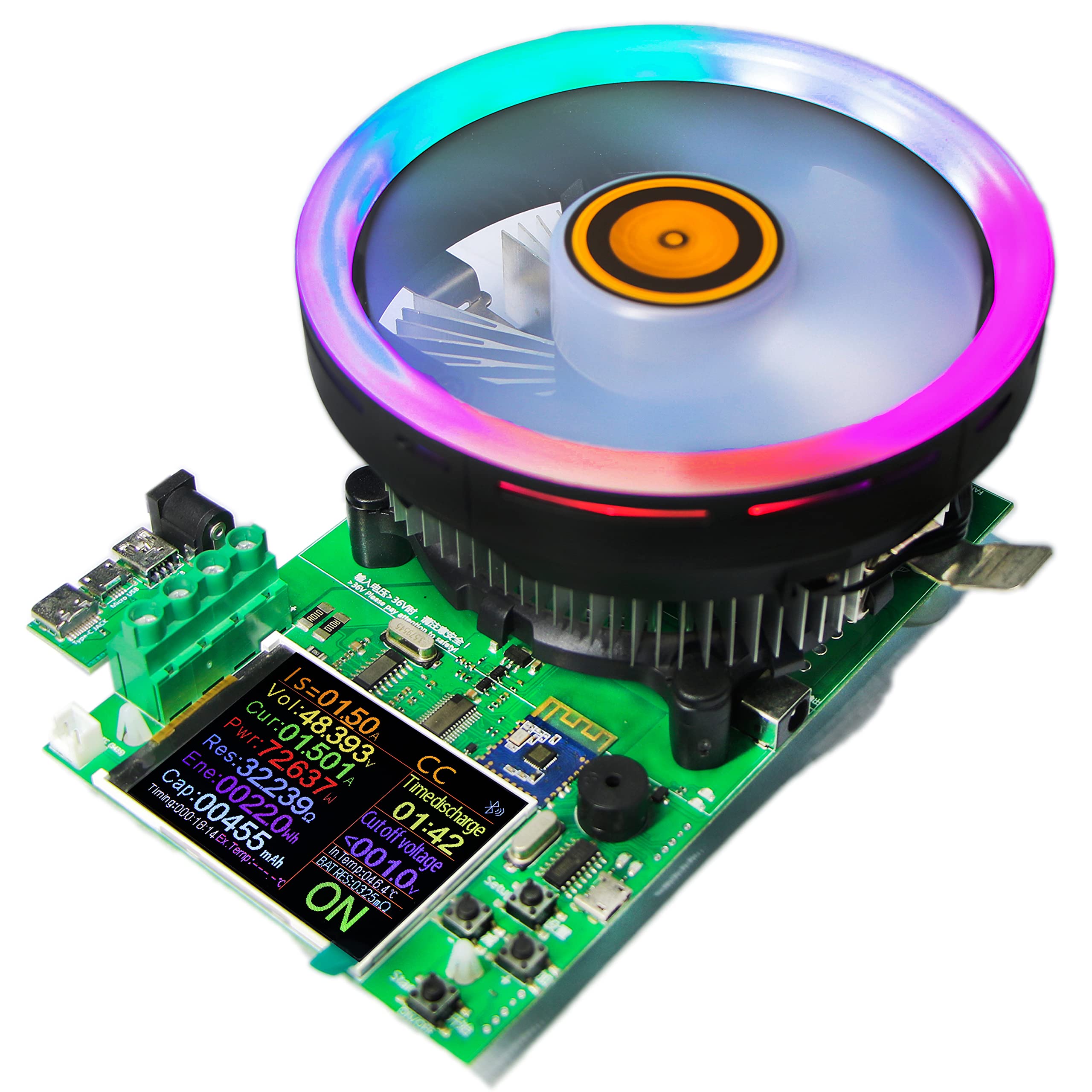 Photo 1 of Vastarry 180W DC Electronic Load Tester, USB Load Tester, Lithium Battery Capacity Tester, Color Screen Data Monitoring, Constant Current and Constant Voltage, etc. 4 Working Modes