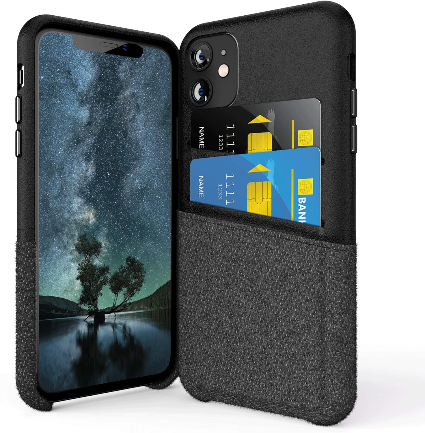 SURPHY Wallet Case Compatible with iPhone 11, Premium PU Leather and