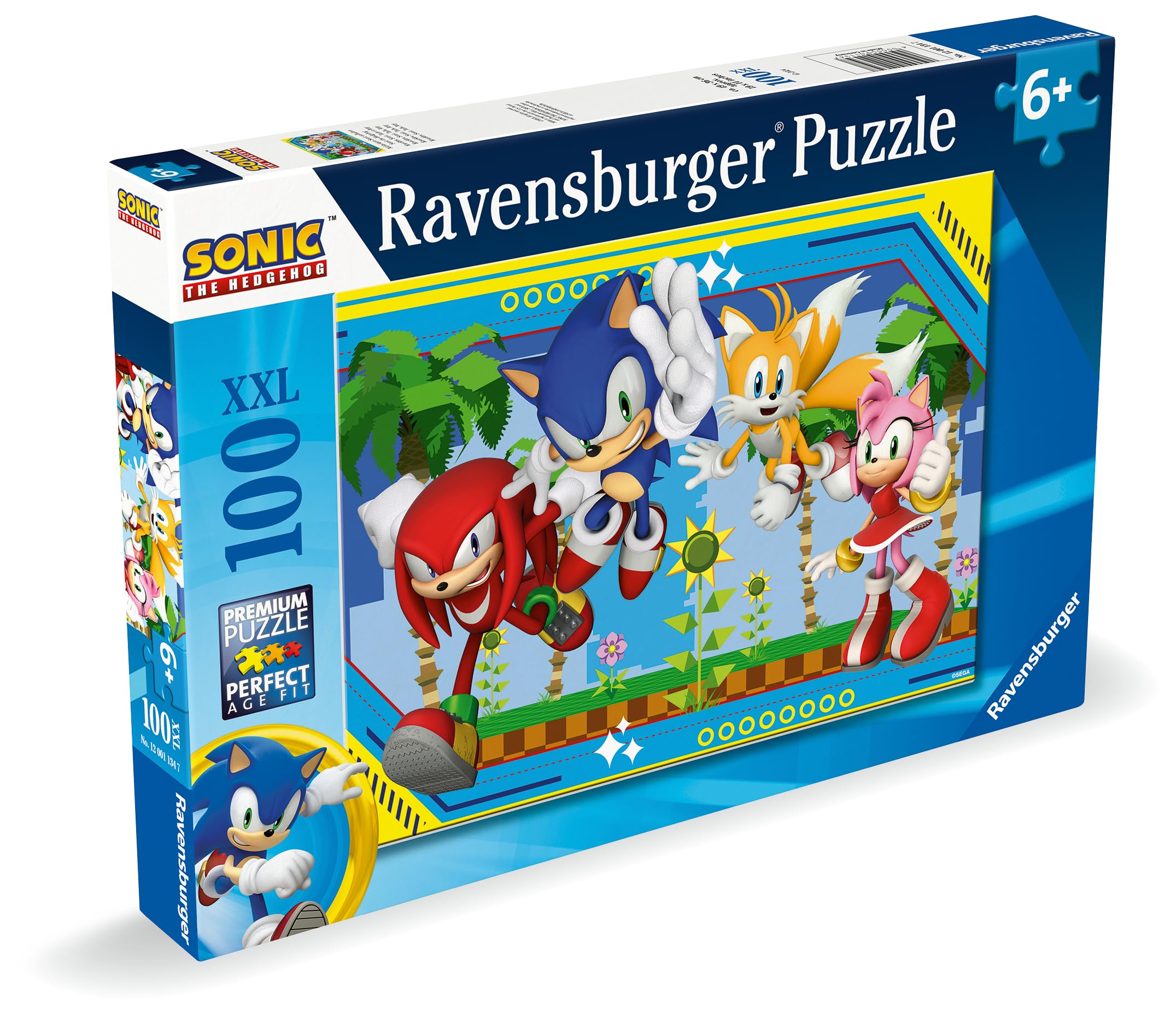 Ravensburger Sonic The Hedgehog Toys - 100 Piece Jigsaw Puzzles for Kids Age 6 Years +