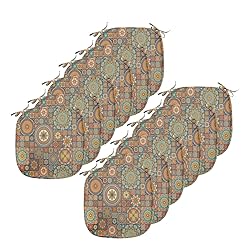 Ambesonne Moroccan Chair Seating Cushion Set of