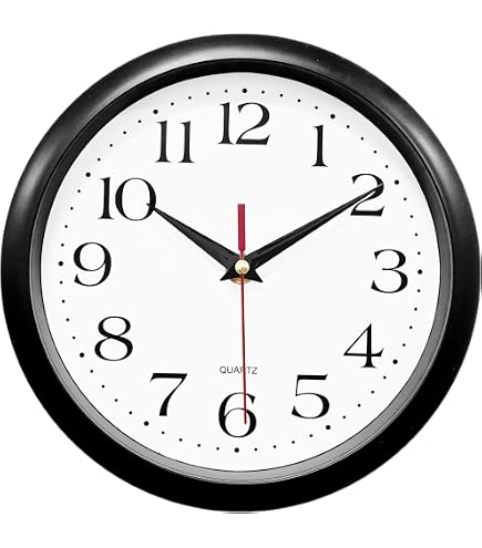 Amazon.com: DAXSMY Wall Clock 8 Inch Silent Non-Ticking Battery
