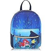 Disney Princess The Little Mermaid Backpack for Women, Men, Unisex | Cute PU Leather 10" Mini Princess Backpack Purse Shoulder Purse | Ariel Bag and Ariel Accessories