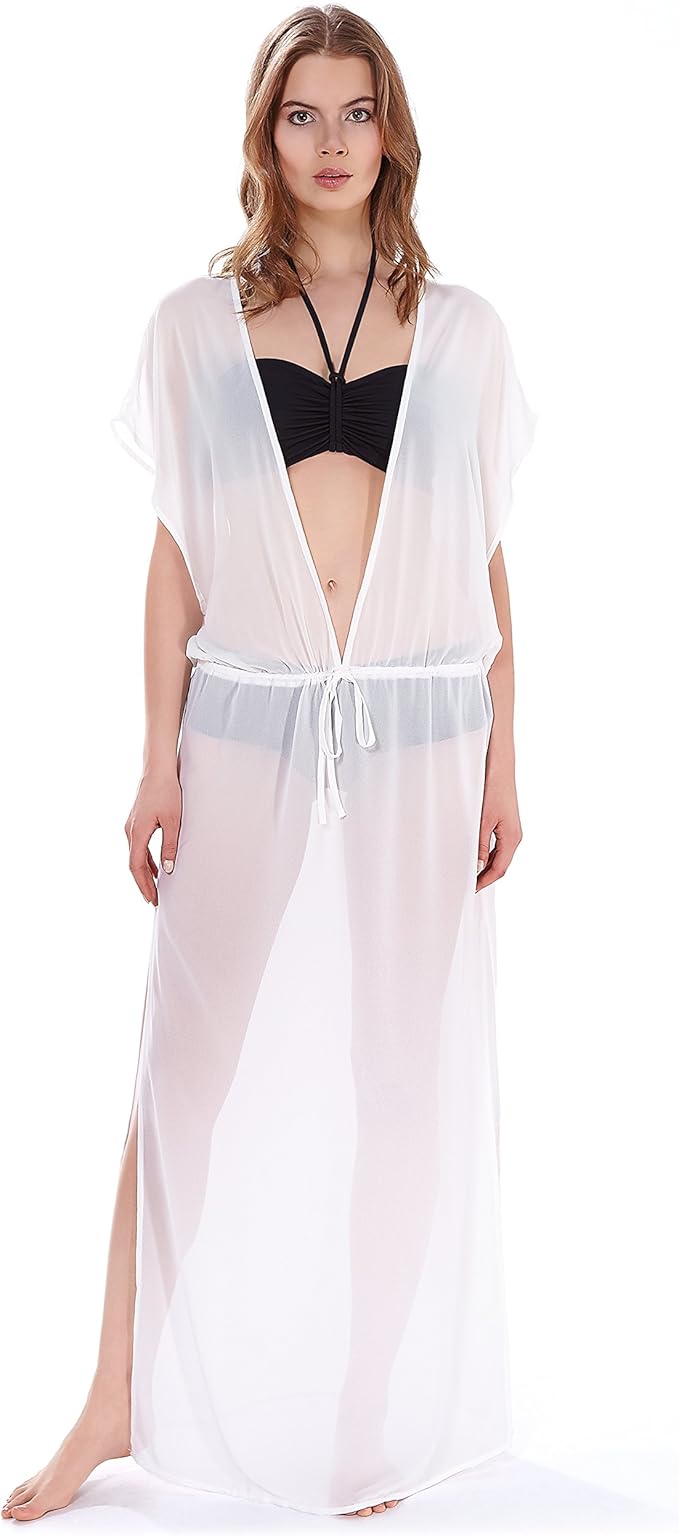 plunge neck maxi dress