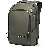 NOMATIC 14L Travel Pack - Mens Travel Backpack - Expandable to 21L - Water Resistant Daypack - TSA-Ready - Lightweight Business Traveling Backpack for Men - 15" Laptop Compartment