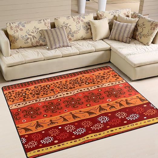 Amazon De Alaza Afrikanischen Stilvoll Aztec Tribal Teppich