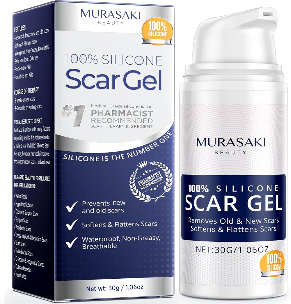 MURASAKI BEAUTY Silicone Scar Gel 30g Scar Treatment for Old & New Scars
